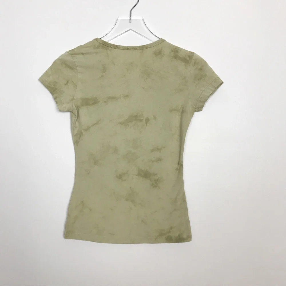 Request Jeans Camo Tee Shirt Crystals Appliqué S - Picture 3 of 8